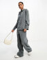 Фото #8 товара Vero Moda pinstripe wide leg trouser co-ord in grey