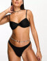 COLLUSION underwire bikini top in black