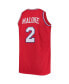 Men's Moses Malone Red Philadelphia 76ers Big and Tall Hardwood Classics Jersey