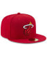 ფოტო #3 პროდუქტის Miami Heat Basic 59FIFTY Fitted Cap 2018