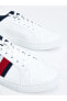Renk Blok Baskılı Deri Görünümlü Erkek Spor Ayakkabı