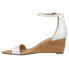 Фото #3 товара VANELi Monir Wedge Womens White Casual Sandals 308157