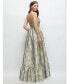 ფოტო #2 პროდუქტის Women's Strapless Cat-Eye Boned Bodice Brocade High-Low Dress