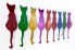 Фото #9 товара Wanddeko Metall Colorful Cats