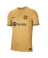 Men's Yellow Barcelona 2022/23 Away Authentic Blank Jersey