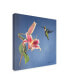 Фото #2 товара Rusty Frentner 'Hummingbird And Lily' Canvas Art - 14" x 14"