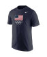 Фото #3 товара Men's Navy Team USA Olympic Rings Core T-shirt