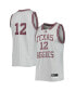 Men's #12 Gray Texas A&M Aggies Reverse Retro Jersey M - фото #1