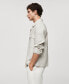 Фото #3 товара Men's Zipper Linen Jacket