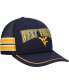 ფოტო #2 პროდუქტის Men's Navy West Virginia Mountaineers Sideband Trucker Adjustable Hat