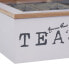 Weiße Teebox mit 9 Fächern