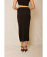 ფოტო #3 პროდუქტის High Slit Maxi Skirt