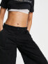 Фото #3 товара ASOS DESIGN Petite oversized cargo trousers in washed black