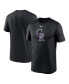 Фото #1 товара Men's Black Colorado Rockies New Legend Logo T-shirt