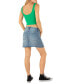 Фото #2 товара Juniors' Mika Raw-Hem Denim Mini Skirt