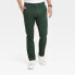 Фото #1 товара Men's Every Wear Slim Fit Chino Pants - Goodfellow & Co Forest Green 40x32