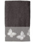 Фото #1 товара Yara Butterfly Bordered Cotton Fingertip Towel, 11" x 18"