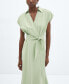 ფოტო #6 პროდუქტის Women's Belt Wrap Dress