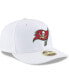 Фото #2 товара Men's White Tampa Bay Buccaneers Team Logo Omaha Low Profile 59FIFTY Fitted Hat