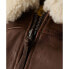 Фото #5 товара SUPERDRY Leather Borg Collar leather jacket