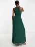 Фото #7 товара Vila Bridesmaid halterneck maxi dress in pine green