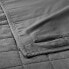Фото #4 товара Euro Heavyweight Linen Blend Quilt Pillow Sham Dark Gray - Casaluna