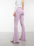 Фото #7 товара Nicce juno flared leggings in light pink with split hem