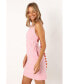 ფოტო #3 პროდუქტის Women's Tai Bow Back Mini Dress