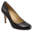 Trotters Gigi T1505-001 Womens Black Narrow Leather Pumps Heels Shoes