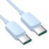 Фото #4 товара Kabel przewód USB-C - USB-C 100W 1.2m niebieski