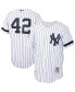 Фото #1 товара Men's Mariano Rivera White, Navy New York Yankees Home 2000 Cooperstown Collection Authentic Jersey