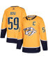 Men's Roman Josi Gold Nashville Predators Home Authentic Player Jersey