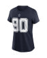 Фото #2 товара Women's Demarcus Lawrence Navy Dallas Cowboys Name and Number T-Shirt