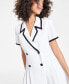 ფოტო #4 პროდუქტის Women's Double-Weave Blazer Dress