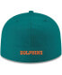 Men's Aqua Miami Dolphins Omaha Throwback 59FIFTY Fitted Hat