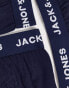 Фото #4 товара Jack & Jones 3 pack trunks with contrast waistband