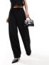 Фото #3 товара Vero Moda Petite plisse wide leg trouser co-ord in black