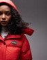 Фото #2 товара Topshop – Sno – Puffer-Skijacke in Rot mit Kapuze