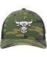 Men's Camo, Black Chicago Bulls Trucker Snapback Hat