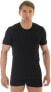 Brubeck Koszulka męska z krótkim rękawem Comfort Cotton czarna r. S (SS00990A)