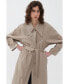 ფოტო #2 პროდუქტის Women's Double-Breasted Oversized Trench Coat