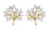 Subtle silver earrings Tree of Life SC456