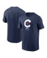 Фото #1 товара Men's Navy Chicago Cubs City Connect Large Logo T-Shirt