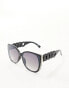 Фото #4 товара River Island square sunglasses in black