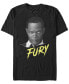 ფოტო #2 პროდუქტის Marvel Men's Captain Marvel Nick Fury Big Face Portrait, Short Sleeve T-shirt