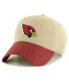 ფოტო #2 პროდუქტის 47 Brand Men's Khaki/Cardinal Arizona Cardinals Ashford Clean Up Adjustable Hat