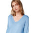 TOM TAILOR V-Neckline With Front Logo Coin Sweater