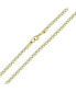 Yellow Gold Plated Stainless Steel Masculine Thin Box Chain Necklace 18 Inch 3mm