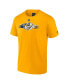 Фото #3 товара Men's Gold Nashville Predators Authentic Pro Secondary Replen T-shirt