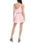 Ramy Brook Leah Satin Mini Dress Women's Pink L